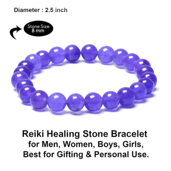 Purple Jade Bracelet - Image 3