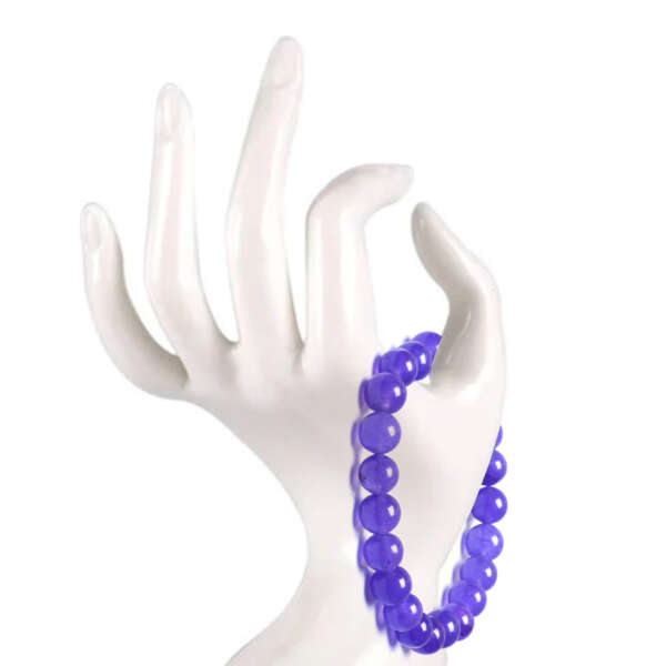 Purple Jade Bracelet - Image 4